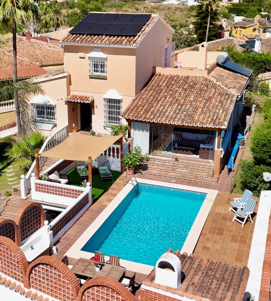 Drone shoot of house